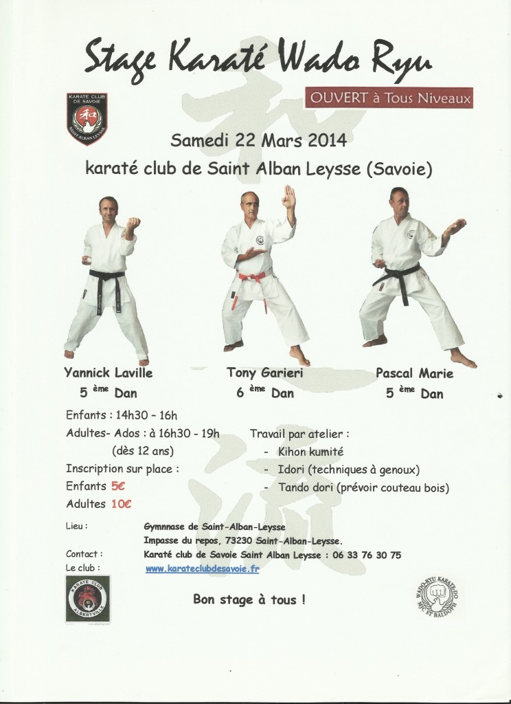 Stage savoie wado 2014